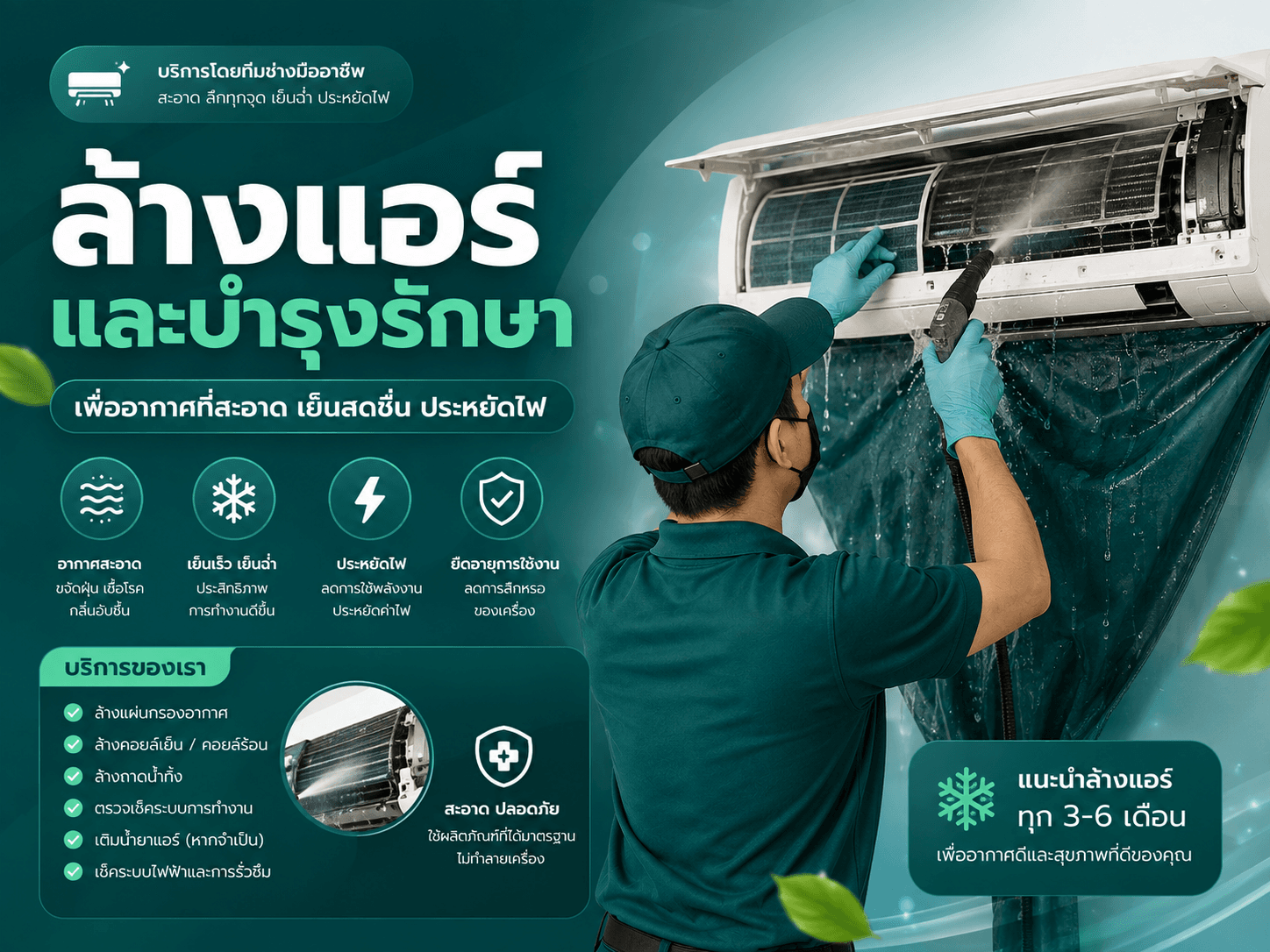 ล้างแอร์และบำรุงรักษา